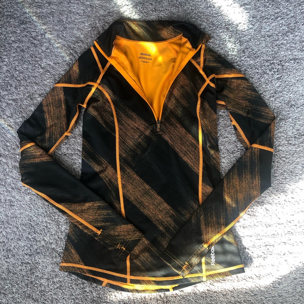 Reebok athletic long sleeve zip up